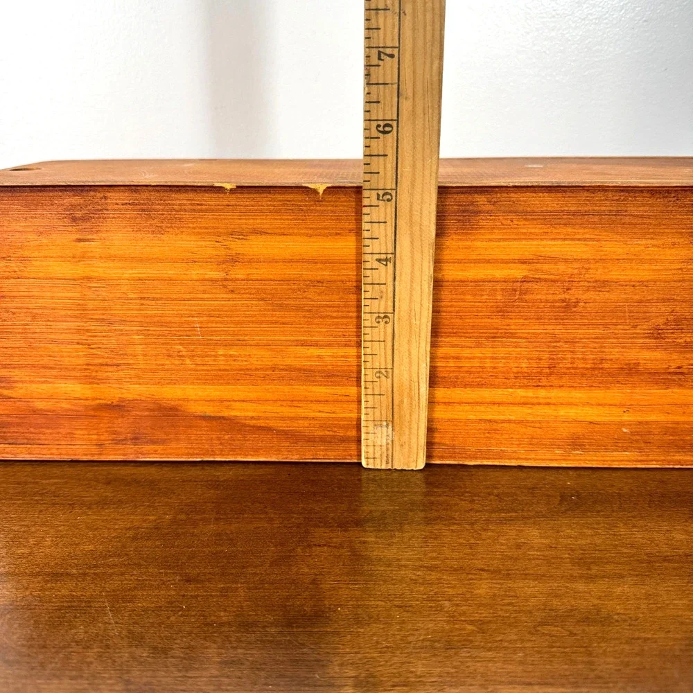 Vintage M. Chapoutier French Wooden Wine Crate Sliding Lid Hermitage Box